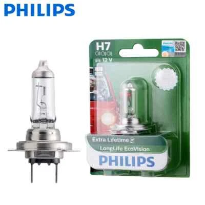 Philips H7 12V 55W LongLife Eco Vision Car Original Halogen Headlights Auto Lamp - Image 1 of 4