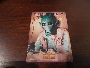 Star Wars Masterworks - Canvas Parallel Scum & Villainy SV3 Greedo - #'d 53/99 - Picture 1 of 1