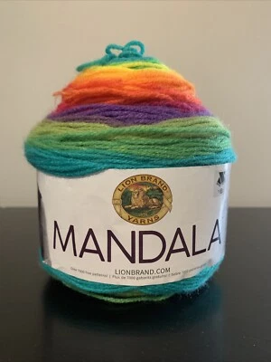 NEW Lion Brand Yarn  Mandala Acrylic, #209 Gnome Rainbow 5.3 oz Light - Image 1 of 4