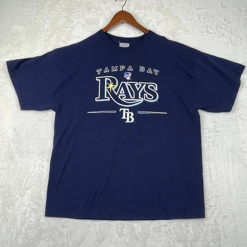 Tampa Bay Rays Shirt Mens XL Blue MLB Baseball 2008 VF Imagewear *Read Cover