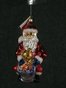 Christopher Radko Ornament - Weihnachtsmann mit Spielzeugsack - Bild 1 von 5