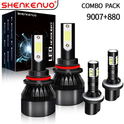 Combo de 4 faros LED + faros antiniebla 6000K para Lincoln Navigator 1998-2002 Foto 1 de 4