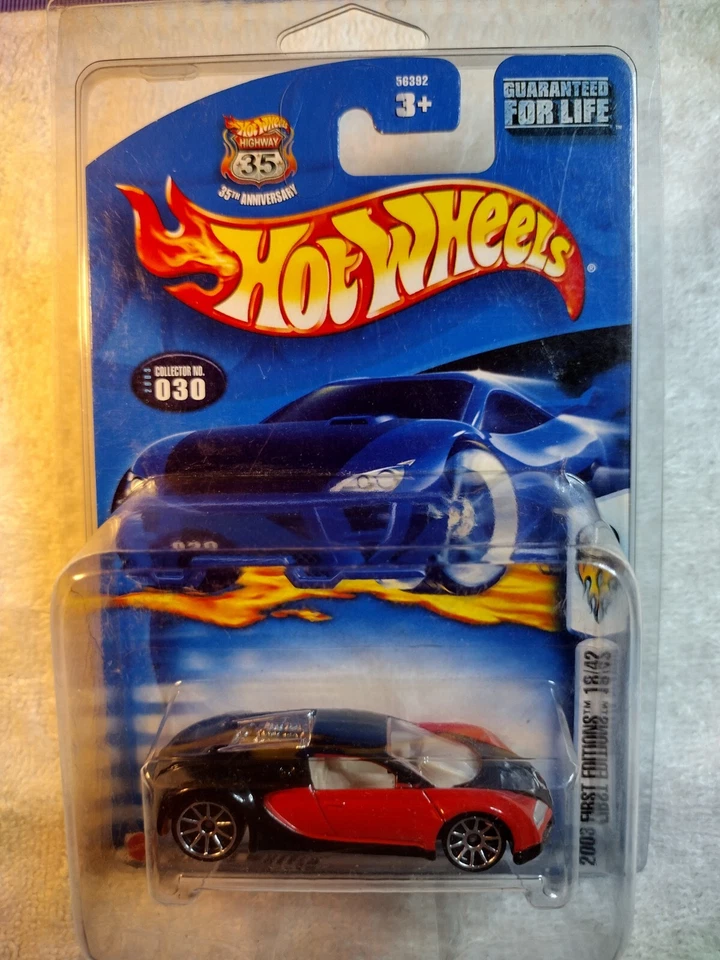 Bugatti Veyron 2003 First Editions 18/42 #030 Hot Wheels Mattel New - Image 1 of 1
