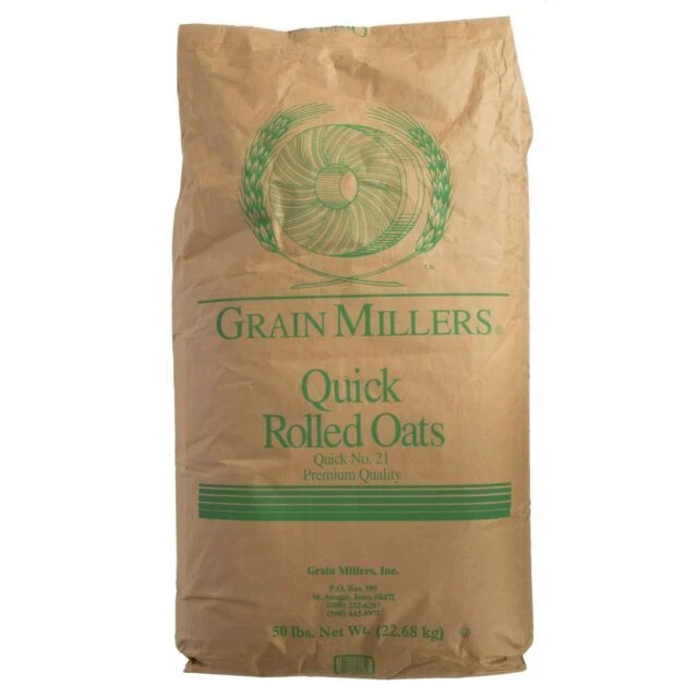 Grain Millers 111991518 50lbs Bag Quick Rolled Oats