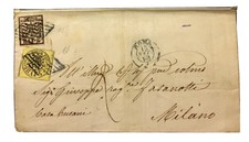 Pontificio 4+5 Baj 1862 Roma Azzurro Tassata Italia Amb. Siena Milano Bella R