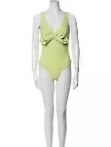 Auth NEW CHIARA BONI Lime ONE Piece SWIMSUIT with BOW Accent - Picture 1 of 3