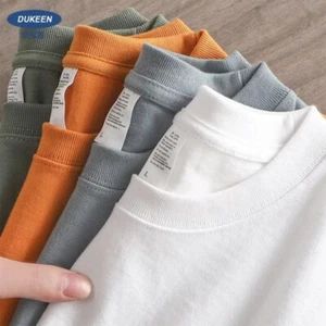 Dukeen Oversized Heavyweight T-Shirt – 280 GSM Men’s Summer Short Sleeve Cotton - Picture 1 of 14