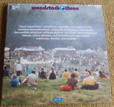 WOODSTOCK THREE  3LP COLOR  VINYL 12'' LP  2019 PRESS   NEW !!! - Bild 1 von 4