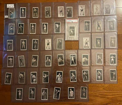 1928 Ogdens Ltd Pugilists In Action Complete 50 Card Boxing Set Tobacco Cards - Image 1 of 4