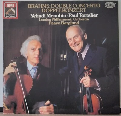 HMV EG 2702681 ED 1 GERMANY BRAHMS DOUBLE CONCERTO MENUHIN TORTELIER BERGLUND LP - Image 1 of 3