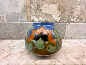 Gouda Holland Pottery Amphora Miniature 2.5" Bowl - Picture 1 of 7