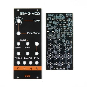 3340 VCO / Eurorack / PCB + Front Panel / DIY Synth / Oscillator / Synthesiser - Picture 1 of 8