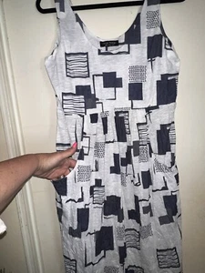 NWT Woman’s M Tango Mango Cotton Dress With Pockets Size Medium Summer - Picture 1 of 5