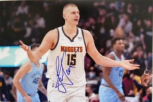 Nikola Jokic Firmado Baloncesto NBA Serbia MVP Olimpia Autógrafo Firmado (13) - Imagen 1 de 6