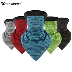 WEST BIKING Breathable Sunscreen Ice Silk Cycling Mask Hanging Ear Sports Scarf - Picture 1 of 17