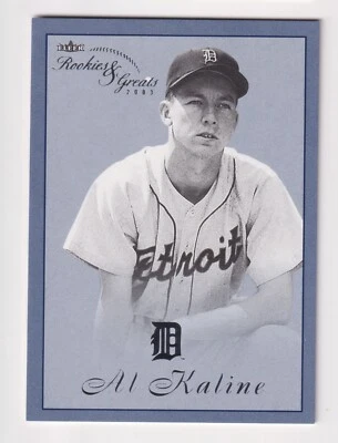 Fleer Rookies & Greats 2003 azul #70 Al Kaline 12/250 Detroit Tigers Salón de la fama Foto 1 de 2