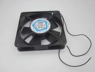 SUNON SF12025AT AC fan 1122HBL 110V-120V cabinet cooling fan 2-Wire 120X120X25mm - Image 1 of 4