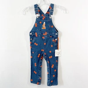 Christian Robinson X Target Kids Blue Dotted Denim Overalls Size 2T NEW Farmcore - Picture 1 of 8