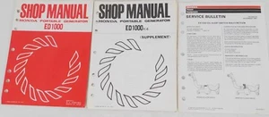 77 Genuine Honda ED1000 Portable Generator OEM Factory Shop Manual Binder Style - Bild 1 von 8