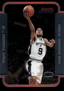 2003-04 Bowman Chrome #75 Tony Parker San Antonio Spurs HOF