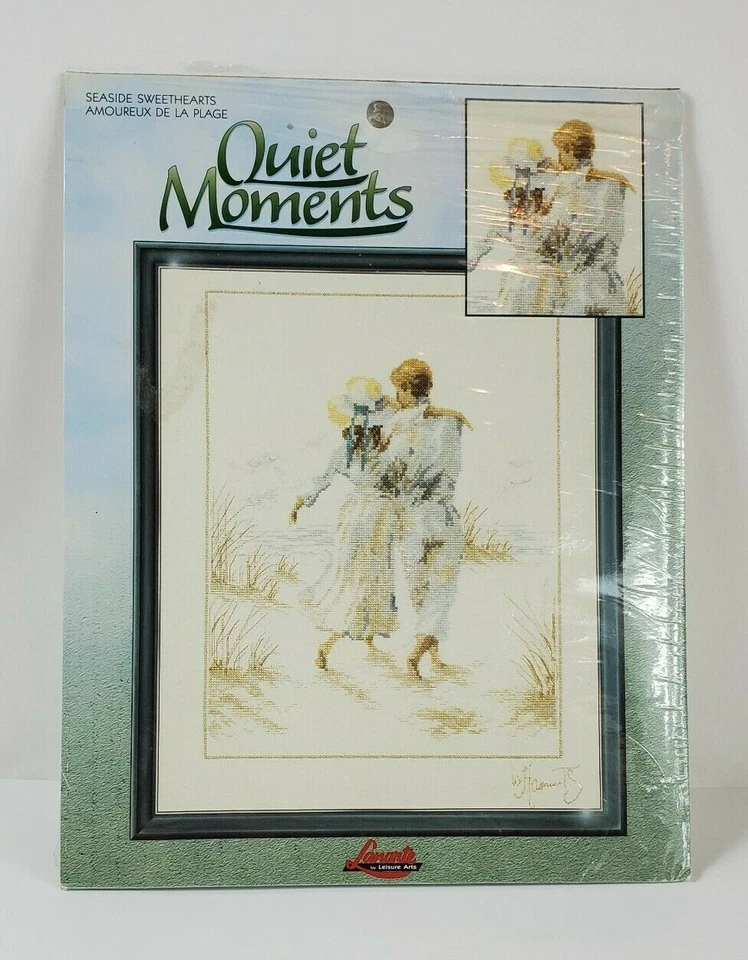 Quiet Moments Seaside Sweethearts Cross Stitch Kit Janlynn 115801