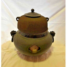 Chagama Furo Kama Kettle Tea Ceremony Sado Japanese Traditional Craft Iron Round