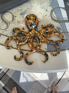 Large Beautiful!Octopus For Home Decor Or Crafts 9”x8.5” - Picture 1 of 3
