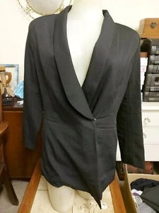 New with Tags, Misspap Black Asymmetric Blazer Dress Size 6 - Picture 1 of 12