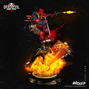 Deadpool żywica skala zestaw modelarski niepomalowany druk 3d