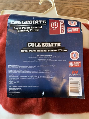 Indiana hoosiers Blanket Heavy Fleece New Cover