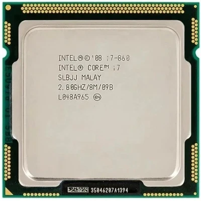 Intel Core i7-860 2.8 GHz LGA1156 4 cores 8 threads SLBJJ CPU Processor - Image 1 of 2