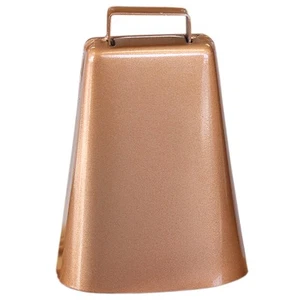 98AI 6-3/4" Hilason Western Tack Pro Rodeo Bull Copper Bull Glocken - Bild 1 von 2
