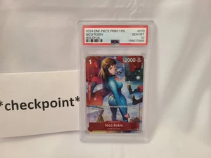 2024 One Piece #10 Nico Robin Alternate Art Rare OP05-010 ALT PRB-01 PSA 10 - Bild 1 von 3
