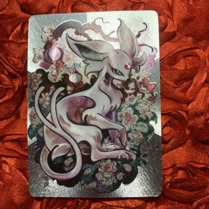 Espeon Eevee Evolutions Dream Art TRAINER Goddess Anime Holo ACG Card - Picture 1 of 6