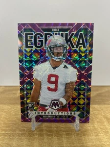 2025 Panini NFL Mosaic Emeka Egbuka Purple Mosaic Rookie Insert Card 19/49 - Bild 1 von 2