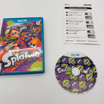 Splatoon (Nintendo Wii U, 2015) WiiU CIB Complete with Manual - Tested Working - Image 1 of 3