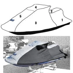 Custom Storage cover for Sea-Doo 1996-2002 GTX (except 2002 4Tec)/ 1997 GTI - Image 1 of 1