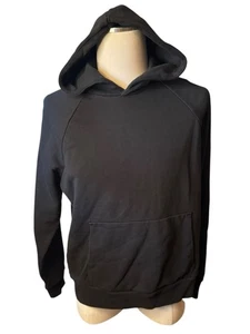 Everlane NEU Track Hoodie schwarz große Bio-Baumwolle Tasche Sweatshirt - Bild 1 von 8