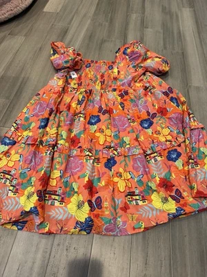 Disney Parks Encanto платье Casa Madrigal цветочный Puff рукав бабочка новый с Ярлыками 2 X - Изображение 1 из 4