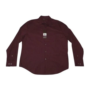 Perry Ellis Men's 2XL Shirt NEW WITH TAGS Button Up Long Sleeve 100% Cotton - Picture 1 of 9