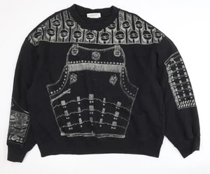 H&M Men's Black Graphic Sweatshirt L - Picture 1 of 12
