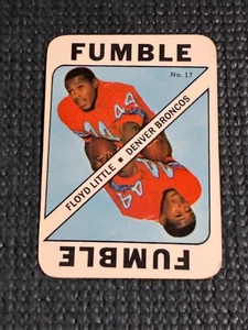 1971 Topps Football Game Inserts Floyd Little #17 - EX-No Creases or Paper Loss - Picture 1 of 2
