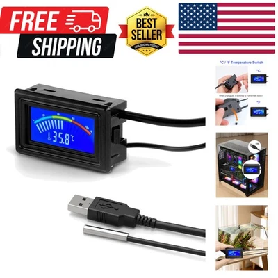 Цифровой термометр, аквариумный термометр, цифровой датчик температуры, температура... - Изображение 1 из 4