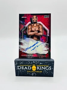 2024 Topps Finest UFC - Anderson Silver - Red Shimmer On Card Auto - Picture 1 of 2