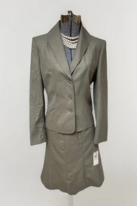 NEW Calvin Klein Skirt Suit Size 6 Fits Like 4 Two Piece Set 29X23 Exec NEW $280 - Picture 1 of 24