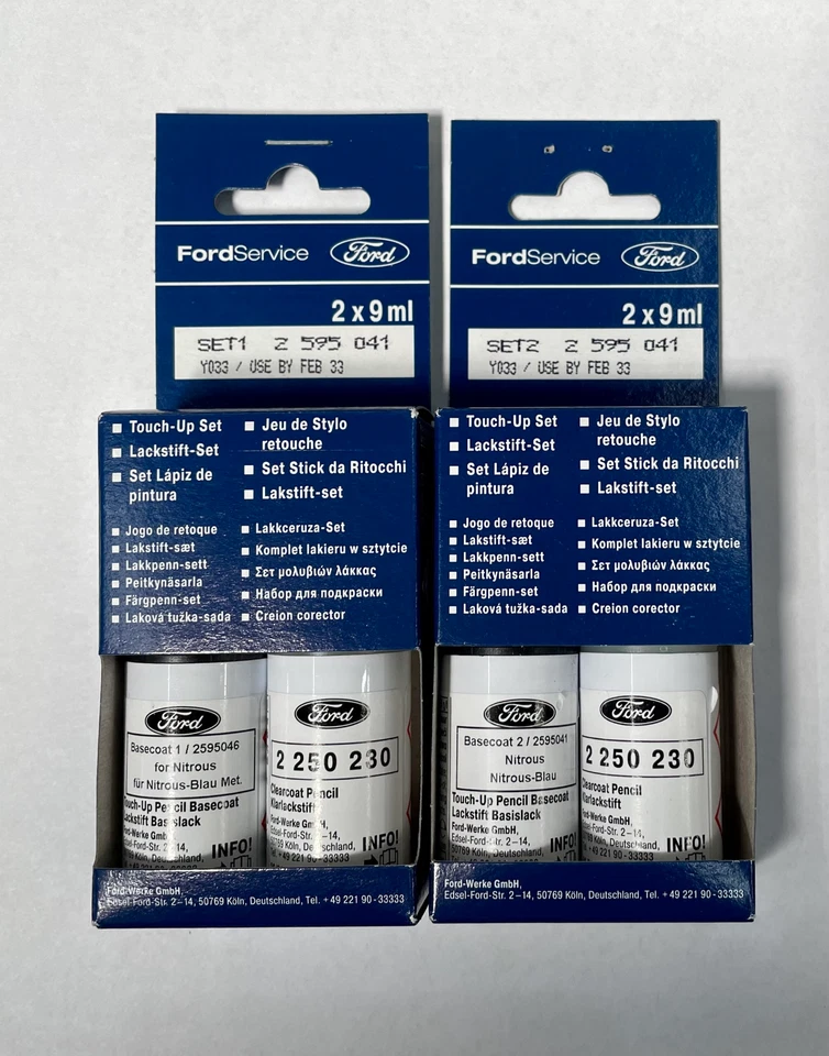(940,00€/1L) Original Ford Lackstift Nitrous Blau met. RS Lack Stift 2595041 - Bild 1 von 1