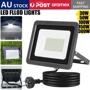 Outdoor LED Flood Light 10W-300W Security Light 220V-240V Spotlight Waterproof - Picture 1 of 13