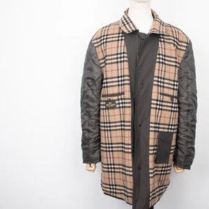 Burberry Men’s Olive Green Car Coat Mac – Nova Check Lining British Heritage 52 - Picture 1 of 15