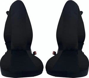 coprisedili auto smart for two cotone nero 100% made in italy - Foto 1 di 3