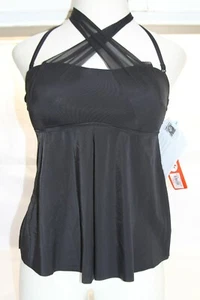 Fit 4 U Fit 2 Lift Molded Bra Convertible Swim Top BLACK RTL$77 NWT - Picture 1 of 12